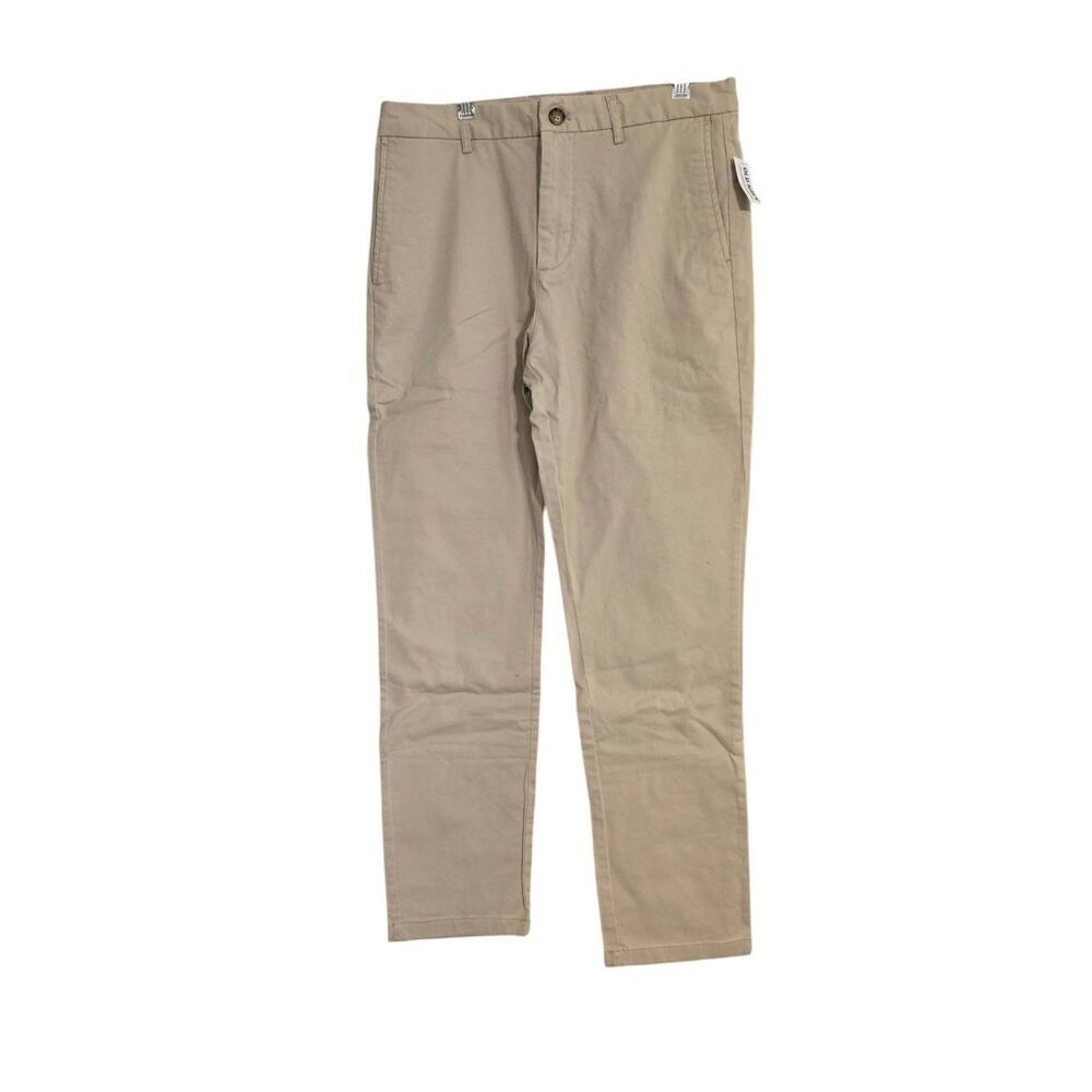 Old Navy Mens 33X32 SLIM Beige Built-In Flex Chino Pants